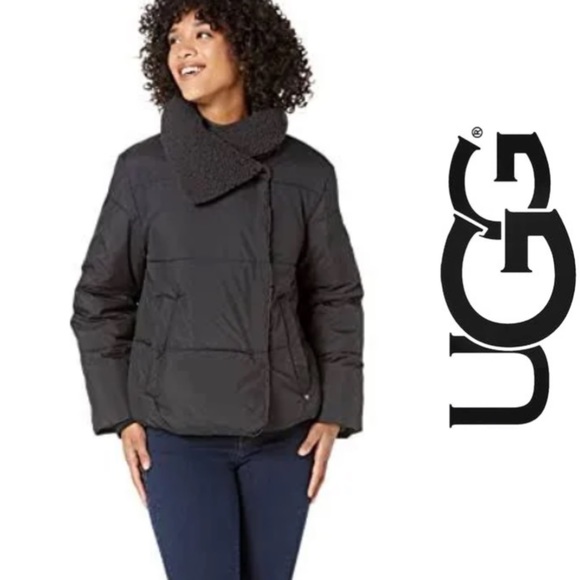 UGG Patricia Faux Shearling Lined Puffer rain snow resistant Jacket*NWT - Picture 3 of 7